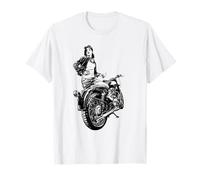 Moto Poussin Sexy Biker Girl Pin Up Belle T-Shirt