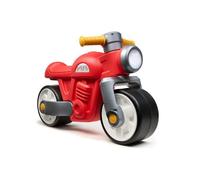 FALK - Draisienne Moto Prem1er - Rouge - Roues Extra Larges et silencieuses - Guidon directionnel - Look Vintage - Contient au Moins 75% de Plastique recyclé - Fabriqué en France - Dès 12 Mois - 450S