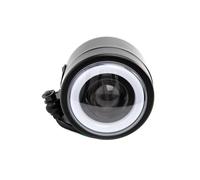 Moto Projecteur Avant Feux Phare Antibrouillard Rétro À LED Chromé/noir Pour Cafe Racer, Bobber Et Chopper