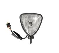 Moto Projecteur Avant Feux Phare Triangulaire Étanche H4 12V 55W/60W Pour Rétro Bobber, Chopper Et Cafe Racer
