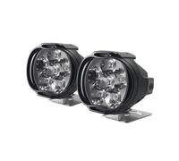 Moto Projecteurs LED Phares De Moto Feux Auxiliaires Étanches À Haute Luminosité 6 LED Antibrouillard Feux De Travail avec Interrupteur(1set)