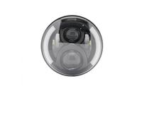 Moto Projecteurs LED pour Jeep pour Wrangler JK LJ CJ Phare LED pour Moto 1 Pièce 7 Pouces Feux De Route Croisement Clignotants DRL Phare Rond De 7 Pouces(Black 12)