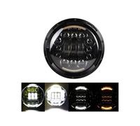 Moto Projecteurs LED pour Street Glide Road King Phare de Moto à LED 7 Pouces avec Adaptateur(90w black11)