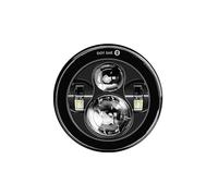 Moto Projecteurs LED pour Wrangler JK pour Touring Road King Phare LED Rond De 7 Pouces pour Moto Phare LED De 7 Pouces pour Moto(1PC Black2)