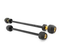 Moto Protection Contre Les Chutes Essieu Protections D'axe De Roue Avant Et Arrière pour Ducati pour Scrambler Classic 800, 400, 1100, Icon Sixty2 Cafe Racer Aluminium(Or)