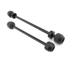 Moto Protection Contre Les Chutes Essieu Protections D'axe De Roue Avant Et Arrière pour Ducati pour Scrambler Classic 800, 400, 1100, Icon Sixty2 Cafe Racer Aluminium(Noir)