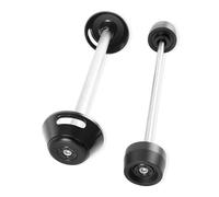 Moto Protection Contre Les Chutes Essieu Protections De Cadre pour Fourche Avant Et Arrière Moto pour Ducati SBK 848 Evo/Streetfighter (2009-2016) Aluminium(Noir)