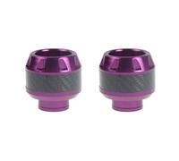 Moto Protection Contre Les Chutes Protecteur Universel Chute Moto En Alliage D'aluminium 2 Pièces Antidéflagrant Roue Avant Vis De Protection Contre Les Chutes Curseur Cadre Moto Moto Crash Pad(Violet