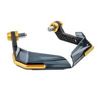 Moto Protège Mains Accessoires Moto Universels Protège-mains Coupe-vent 7/8" Avec Renfort Aluminium Pour Scooter Vélo Électrique Motocross(Or)