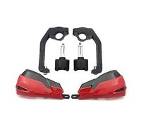Moto Protège-Mains Kit Protection Protège-Mains avec Spoilers Et Déflecteur Vent pour CRF 1000 L pour Africa pour Twin 2014-2016, 2017, 2018 2019 Protège-Mains de Moto(Red)