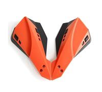 Moto Protège-Mains Protège-Mains universels pour Motos, 22 mm, 25 mm, Coupe-Vent, pour Guidon, Pit Dirt Bike Moto Garde-Main(Orange)