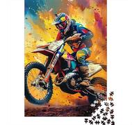 Moto Puzzle À 1000 Morceaux Papier Épais Color MX Art Puzzle Familial Parents-Enfants Activité Lien Familial Heures Divertissement Garanties 38x26cm/1000pcs