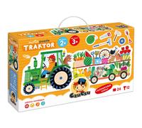 Puzzle CzuCzu 24 elementy. Moto puzzle, traktor Bright Junior Media