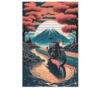 Moto Puzzles Adulte 1000 Pieces Cadeau Famille Puzzle Classique 3D EnfantsJouet en Bois Cadeau Unique 78×53cm