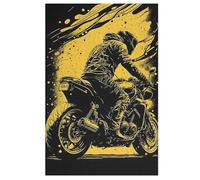 Moto Puzzles en Bois 1000 Pièces Adultes, Poster Jigsaw Puzzle, Design Unique Jouet Éducatif pour Adolescents Et Enfants 78×53cm