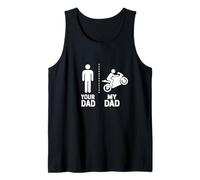 Moto Racer Your My Cool Dad vs Yours Funny Humour Débardeur