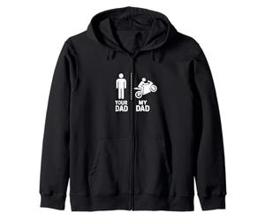 Moto Racer Your My Cool Dad vs Yours Funny Humour Sweat à Capuche