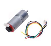 Moto-réducteur DC avec encodeur de vitesse Moteurs réducteurs DC à balais Cuivre Acier inoxydable GA25?370DC12V 500RPM