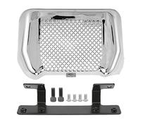 Moto Refroidisseur D' Couverture Garde Kit Premium ABS Bouclier De Protection Accessoire Compatible avec Touring FLHT FLTRX FLHR FLHX Modèles 2017 2020 (Chromé)
