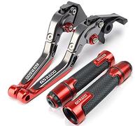 Moto Réglable Pliable Frein Poignée de Levier Poignée de la Main pour Suzuki GSR 600 2006 2006 2006 2009 2010 2011 Frein Embrayage Leviers (Couleur : Rouge, Size : Brake Clutch Grip)