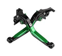 Moto Réglable Pliable Leviers d'embrayage de Frein CNC Aluminium pour Z900 2017-2021-Noir+Vert+Noir+Vert