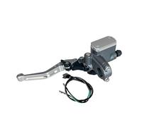 Moto Réglable Pliant Maître-cylindre Pompe D'embrayage Et De Frein, Levier De Guidon Moto, Embrayage Hydraulique, Moteur Course Pour 22 Mm Freid'embrayage de moto(Silver Left)