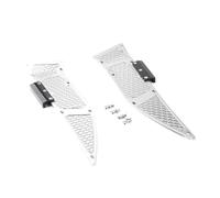 moto repose pédales Pour NVX155 Pour NVX125 Pour Aerox155 Pour NVX 155 125 Pour Aerox 155 2015-19 Scooter Avant Arrière Marchepieds Pédale Repose-pieds Plaque Repos(Argent)