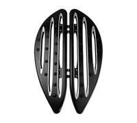 moto repose pédales Pour Touring Pour Softail Pour Electra Pour Glide Pour Road King Moto Conducteur Marchepieds Avant Allongés Repose-pieds Noirs/chromés(Black Floorboard)