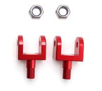 Moto Repose-Pieds Kit De Pédales De Moto 7075 Support De Pédale En Alliage D'aluminium Pour Véhicule Électrique Tout-terrain Pour Segway Pour Sur-ron Cale Pied Moto(Red Bracket)