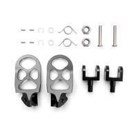 Moto Repose-Pieds Kit De Pédales De Moto 7075 Support De Pédale En Alliage D'aluminium Pour Véhicule Électrique Tout-terrain Pour Segway Pour Sur-ron Cale Pied Moto(Black W Bracket)