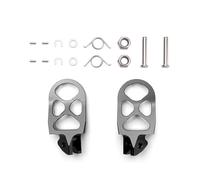 Moto Repose-Pieds Kit De Pédales De Moto 7075 Support De Pédale En Alliage D'aluminium Pour Véhicule Électrique Tout-terrain Pour Segway Pour Sur-ron Cale Pied Moto(Noir)
