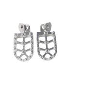 Moto Repose-Pieds Pour XT660X XT Pour 660X XT Pour 660 X Pour XT660 X XTX Pour 660XTX Accessoires de moto Repose-pieds Repose-pieds Repose-pieds Pièces de pédale Moto Pédale Repose Pieds(Silver)