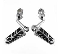 Moto Repose Pieds Repose-pieds de moto de 1,25 po pour autoroute, protection du moteur, barre de protection, support de repose-pieds pour