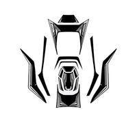 Moto réservoir Autocollant pour pour ADX300 Réservoir Pad D'essence Traction Pads De Carburant Poignées Côté Autocollants Décoratifs Protecteur Décalque