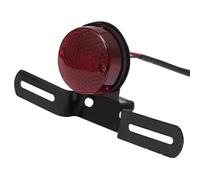Moto Rétro Rouge pour Suzuki pour Chopper pour Bobber Feu Stop Arrière avec Support De Plaque D'immatriculation Support de Plaque d'immatriculation de Moto