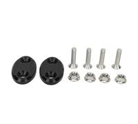 Moto Rétroviseur Couvercle De Base De Protection Durable En Alliage D'aluminium Cap pour S1000RR 2009 - 2019 (Noir)