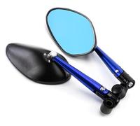 moto retroviseur guidon Pour Ducati Pour Monster Series Pour GT Pour Hypermotard Moto Rétroviseur Rétroviseurs Barre Latérale Recul(Blue)