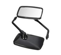 Moto Rétroviseur Pour Magna Pour Rebel Pour Shadow Pour VT750 Paire 10mm Rectangle Moto Rétroviseurs Verre Transparent Miroir Noir