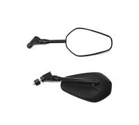 Moto Rétroviseur Pour NRX1800 Pour VTX1300 Paire Moto Noir 8MM 10mm Rétroviseur Latéral Anti-chute Miroir Ovale Pliant