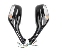 Moto Rétroviseurs Pour 125cc Pour Epsilon Pour JMstar Pour Eagle Rétroviseur De Moto Avec Clignotant Rétroviseu Embout(Black)