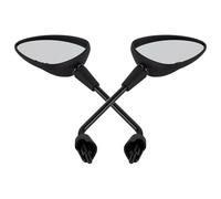 Moto Rétroviseurs Pour Droit Pour Vespa Pour Primavera 50 125 150 2014-2022 Rétroviseurs Gauche Rétroviseu Embout(Black)