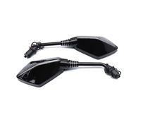 Moto Rétroviseurs Pour Hornet Pour CB650R Pour CBR650 Pour R Rétroviseurs Latéraux 8 Mm Et 10 Mm Rétroviseurs Universels Avec Clignotants À LED(Black)