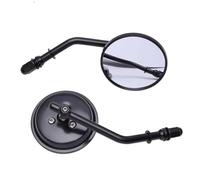 Moto Rétroviseurs Pour Sportster Pour Old School Pour Touring Pour M8 Rétroviseur Moto Rétroviseurs Arrière Rétro Rétroviseurs Latéraux Ronds Rétroviseu Embout(Black)