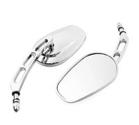 Moto Rétroviseurs Pour Touring Pour Road Pour King Pour Sportster Rétroviseurs Latéraux De 8 Mm Pour Motos(1Pair Sliver)