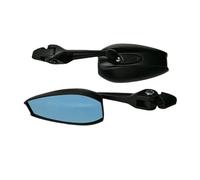 Moto Rétroviseurs Rétroviseur universel en aluminium et verre bleu pour moto, pour MT-07, MT07, pour YBR 125Z, pour N-MAX 155