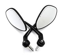 Moto Rétroviseurs Rétroviseurs latéraux ronds rétro pour moto en aluminium, 2 pièces/paire Miroirs Moto