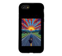 Moto Rider Solitaire Highway Sunset Freedom Coque pour iPhone SE (2020) / 7/8