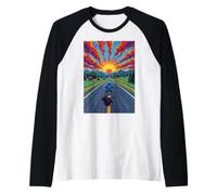 Moto Rider Solitaire Highway Sunset Freedom Manche Raglan