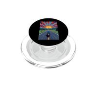 Moto Rider Solitaire Highway Sunset Freedom PopSockets PopGrip pour MagSafe