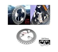 Moto Rotors Disque Frein Disque De Frein Avant Et Arrière Universel en Acier Forgé De 220 Mm, Pas De 7,0 pour Scooter Voiture Dirt Bike ATV Pitbike